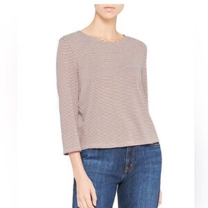 Theory Womens Size Small Button Down Back Striped Top